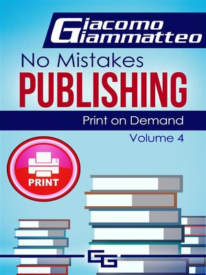 cover image of Print on Demand- Who to Use to Print Your Books